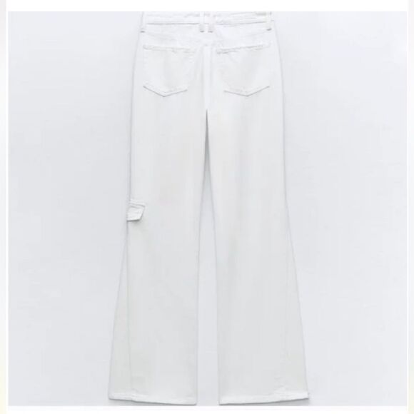 Zara TRF Low Waist Cargo Jeans- Size 10 - Picture 2 of 10